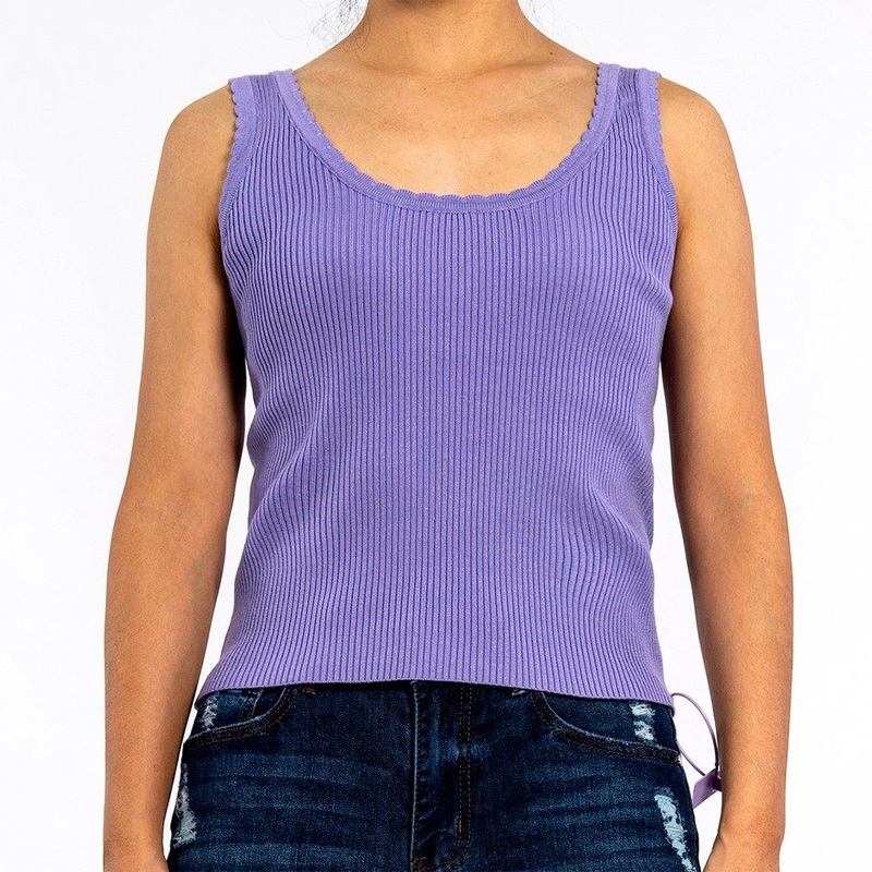 Summer Knitted Round Neck Lace Tight Thin Section Sleeveless Sweater Vest Tank Top for Women – Crop Top and Sweater Vest price