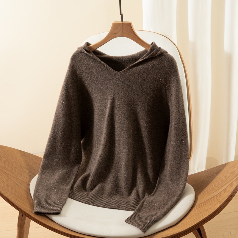 Womens Heavyweight Luxurious 100% Merino Wool Pullover Sweater with Hood – Wool Sweater and Womens Sweater price