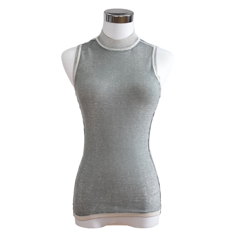 Womens Temperature Control 85/15 Cashmere Silk Fitted Round Neck Sport Top – Top and Knitwear price