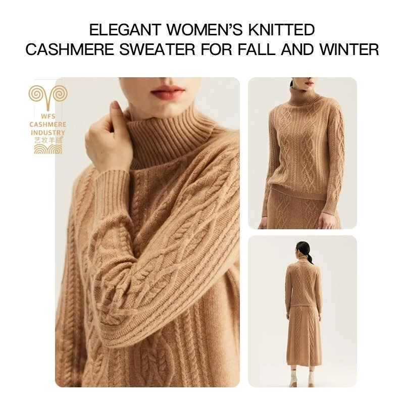 Autumn Winter Womens Cashmere Half Turtleneck Pullover Solid Color Loose Slim-Fit Sweater – Hair Replaceme – Women Pullover and Women Sweater price