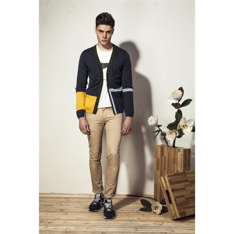 Classical V-Neck Assorted Colors Knit Men Cardigan with Button – Sweater and Cardigan price