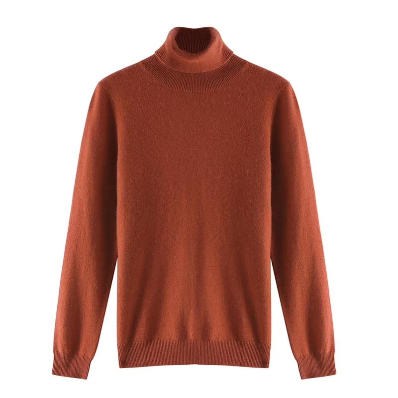 New Solid Color High Neck Sweater for Women Regular Fitting Pullover Sweater – Women Sweater High Neck and High Neck Women Sweater price