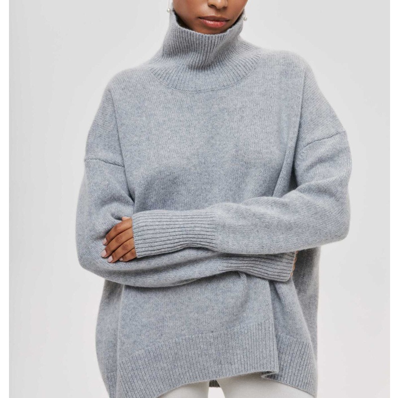 Stylish High Neck Long Sleeve Ribbed Pullover for Women, Viscose Knit Sweater with Ribbed Design – Stylish Women Sweater and Ribbed Design Sweater price