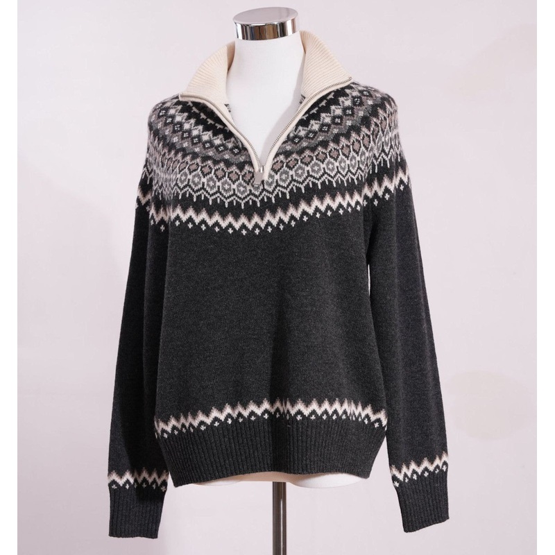 Womens Long Sleeve Shirt Collar Pullover Sweater – Yak Wool Blend – Wool Sweater and Womens Sweater price