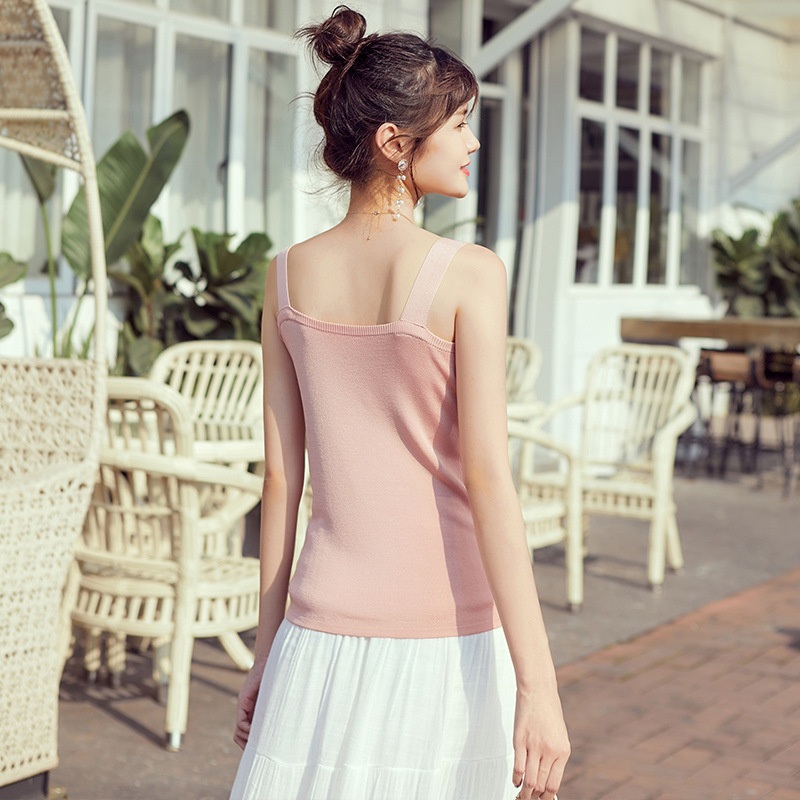 Factory Supplier Women Fashion Brand Korean Ladies Slim Fit Sexy Cool Tops Camisole – Korean Ladies Slim Fit Sexy Cool Tops Camisole and Women Sweater Vest price