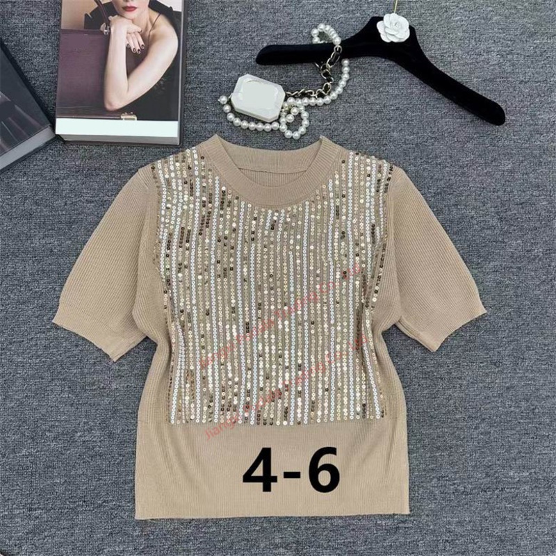 Ladies Sweater Pullover Women Knitting Decorative Glitter Sweater – Sweater and 1: 1 Sweater price