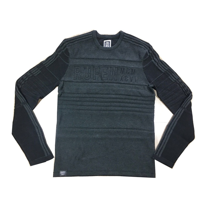 Mens Charcoal Cotton Knit Sweater – Round Neck and Knit Sweater price