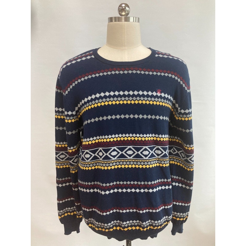 Mens Sweater Retro Street Style Contrast Round Neck Sweater – China Sweater and Sweater Apparel price