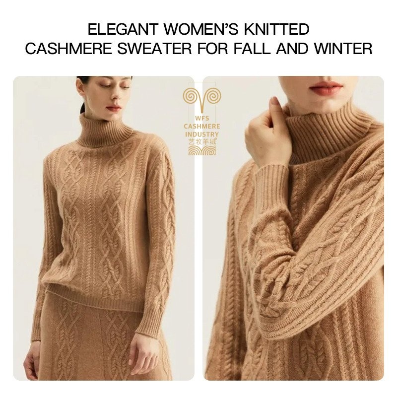 Mongolian 100% Cashmere Sweater Crew Neck Knit Winter Warm Wool Pullover Sweaters for Women – Women Pullover and Women Sweater price