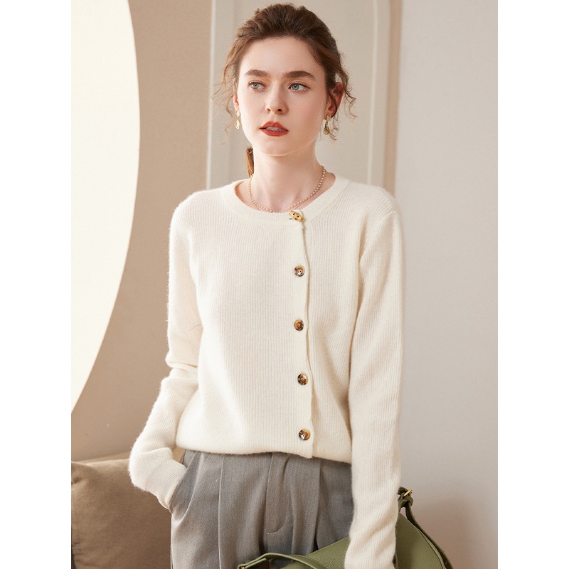Round Neck Cashmere Loose Long-Sleeved Net Colour Casual Warm Knitted Sweater for Lady – Everyday Clothing and Womens Garments price