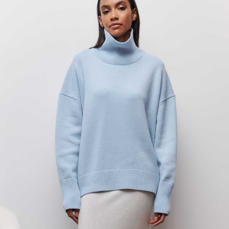 Wholesale & Retail Stylish Mock Neck Turtleneck Pullover for Adults – Cozy Sweater, Ribbed Knit Pullover with Various Colors, No MOQ – Cozy Pullover and Stylish Turtleneck Pullover price
