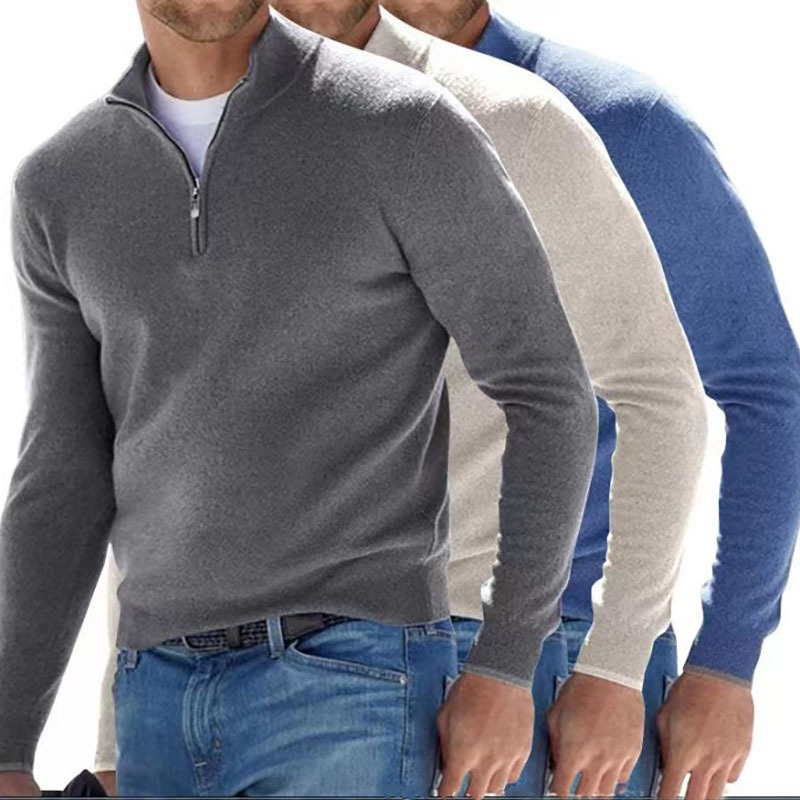 Wholesale Sweater Men Pullover Knit Sweater Casual Top Fashion Long Sleeve Sweater High Quality Half Zip Sweater – Half Zip Sweater and Knit Sweater price|<span><span><span><span><span><span><span><span><span><span><span><span><span><span><span><span><spa