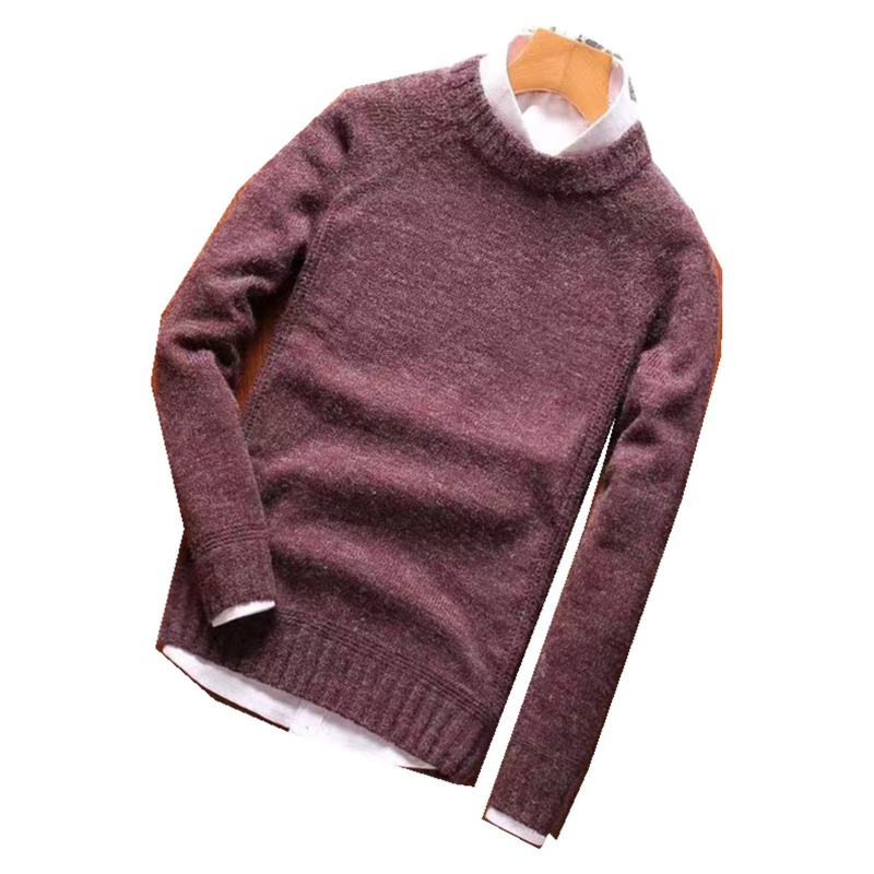 Wine Crew Neck Mens Sweater – Round Neck and Knit Sweater price