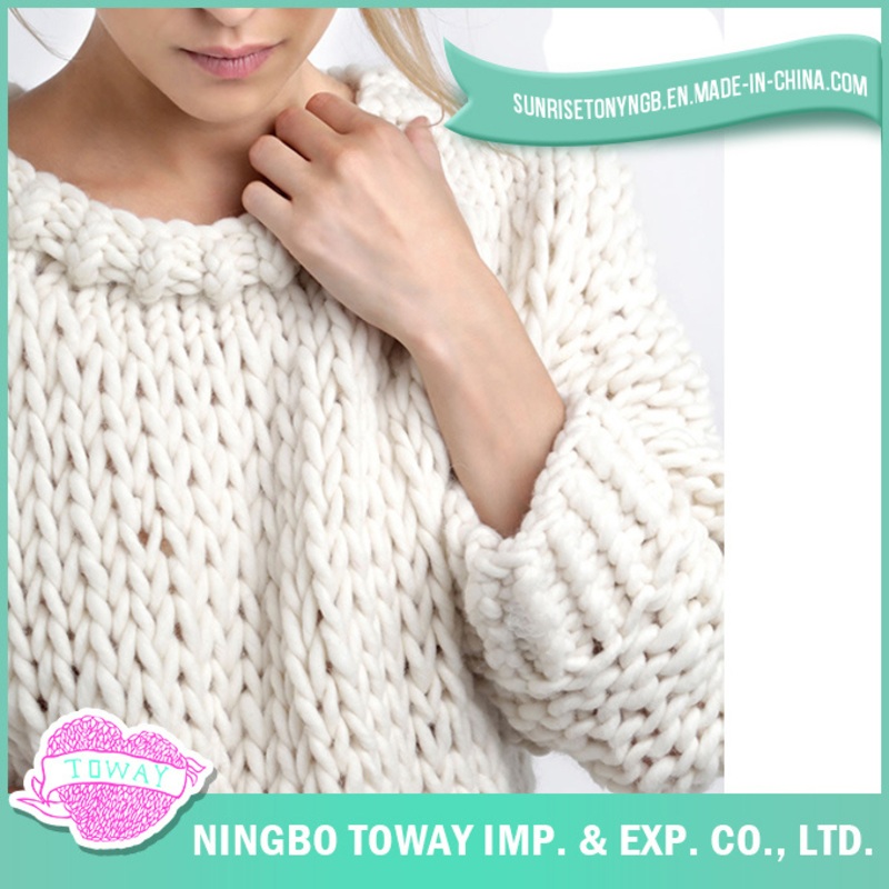 Women Fashion Wool Pullover Chunky Knitted White Sweater – Sweater and White Sweater price