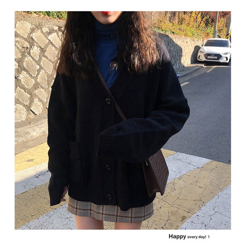 Womens Autumn Winter Outerwear Knitted Cardigan Loose Sweater Shawl – Ladies Sweater and Crochet Sweater price