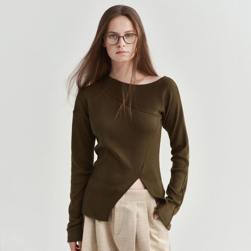 Custom Split Gray Sweater for Women – Stylish Winter Top – Women Fashion Sweater and Womens Oversize Knitted Sweaters price