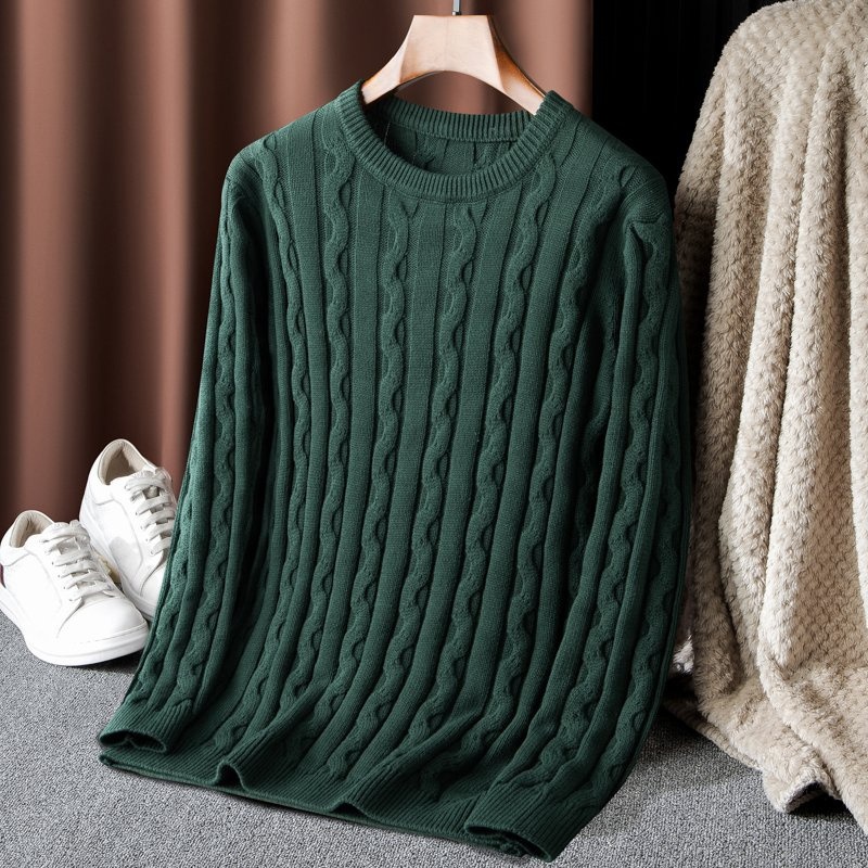 Most Popular 100% Pure Cotton Cable Rib Men Sweater 2ply – Sweater and Cotton Sweater price|Shanghai, China