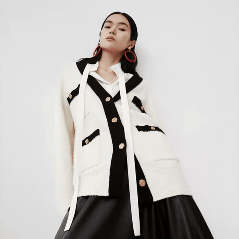 Retro-Inspired Knit Sweater Coat for Autumn and Winter – Coat and Retro-Inspired Coat price