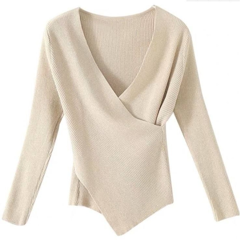Sexy Slim Thin V-Neck Long Sleeve Knit Sweater for Women – Sweater Crop Top and Sexy Sweater price