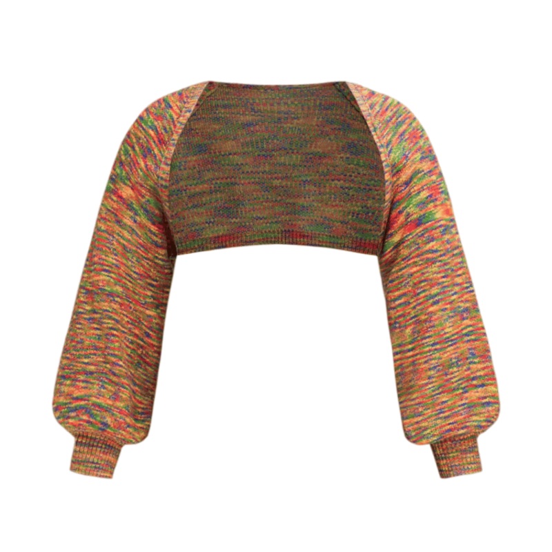 Stylish Colorful Stripe Crop Knit Cardigan Sweater for Modern Women – Women Cardigan Crop Sweater and Colorful Stripe Cardigan price