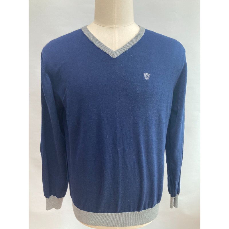 V-Neck Knitwear Men Sweater Leisure Winter Clothes with Embroidery – Winter Sweater Men and Classic Sweater price