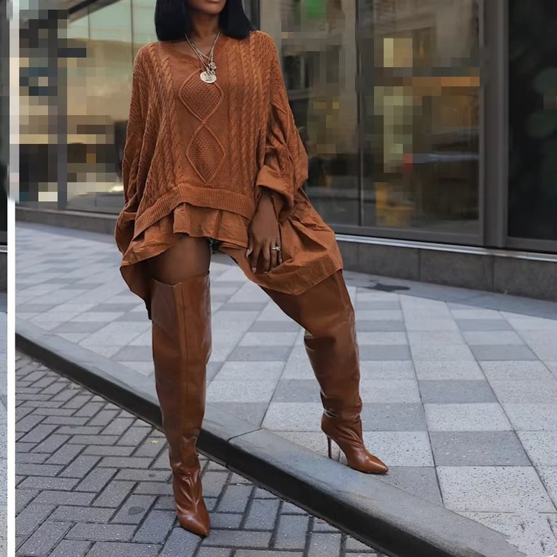 Vogue Unique Loose Irregular Lady Womens Sweater – Sweater and Womens Sweaters price