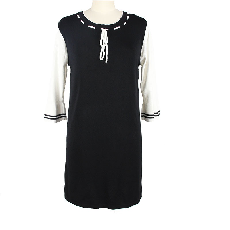 Women Knitted Sweater Dress The Fair Maiden Temperament Flare Sleeve Sweater Dress Temperament Commuting – Sweater and Ladies Sweater price