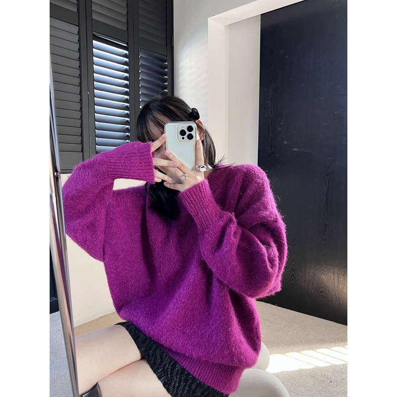 Women Thick Sweater Winter Warm Loose Half Height – Ladies Sweater and Crochet Sweater price