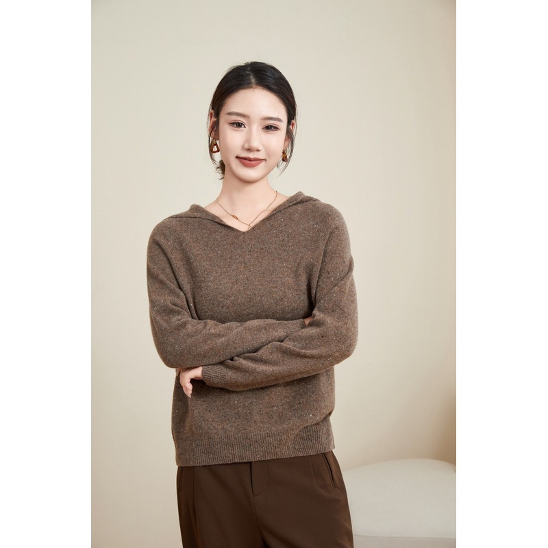 Womens Winter Wool Pullover: Seam-Free Hooded Oversized Silhouette – Wool Sweater and Womens Sweater price