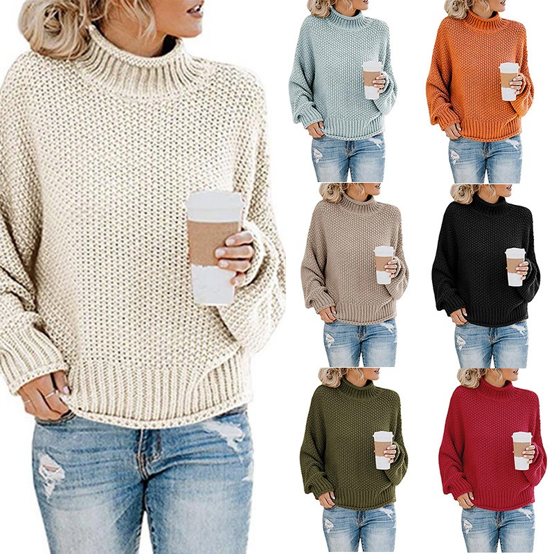 Autumn& Winter Cotton Knitwear Women Fashion Thick Line Pullover Clothing Sweater – Sweater and Women Sweater price