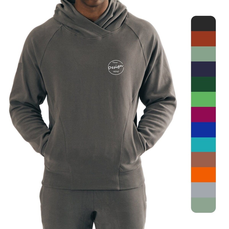 Digital Printing Workout Solid Color Fleece Sportswear Running Wholesale Custom High Quality Gym Hoodie Men – Gym Hoodie Men and Custom Hoodies price