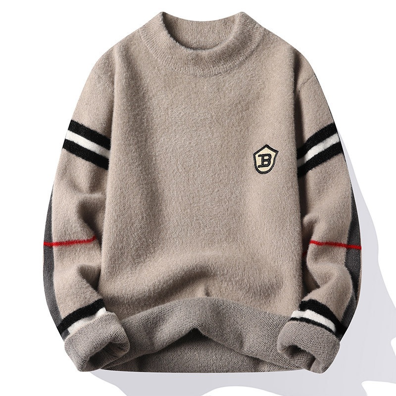 Nnr Winter Bright Colour Men Stripe Knitted Pullover Long Sleeve Sweater – Men Sweater and Sweater price