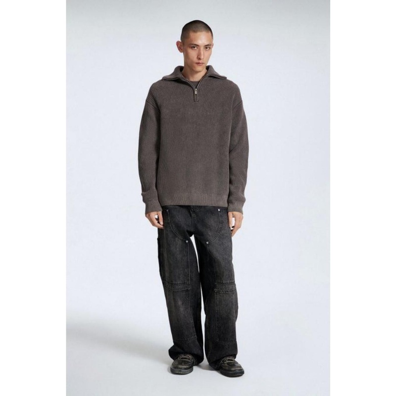 OEM ODM Custom Designer Autumn Winter Men Knitted Clothing High Quality Man Cotton Blend Sweater Pull-Over Coat Man Knitted Top with Zipper Collar Closure – Sweater and Mens Pullover Sweater price|Founded in 1997,Layois a comprehensive grou