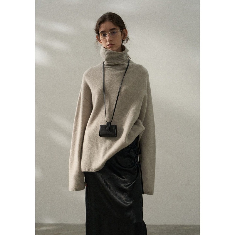 Soft Knit Oversized Turtleneck Sweater for Women in Fall – Woolen Turtleneck Sweaters and Woolen Women Sweaters price