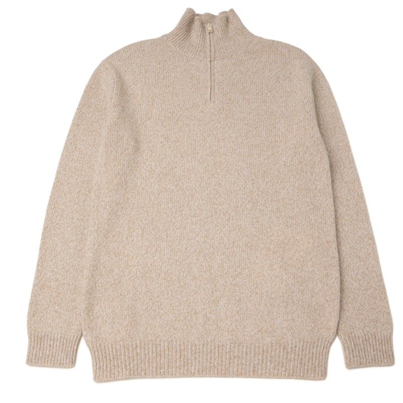 Stand Collar Pullover Knitting Half Zipper Knitwear Ab Yarn Pure 100% Cashmere Sweater Men – Sweater and Knitwear price