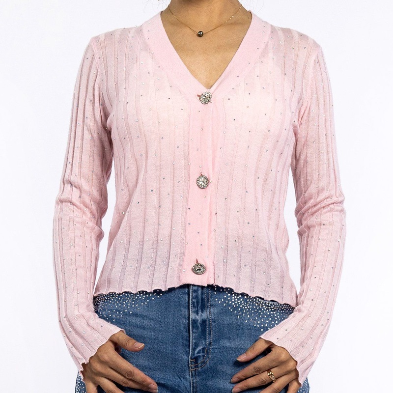 Women Custom Hollowpink Long Sleeve Knitted Sweater Lightweight Summer Cardigan – Summer Cardigan for Women and Women Sweater price