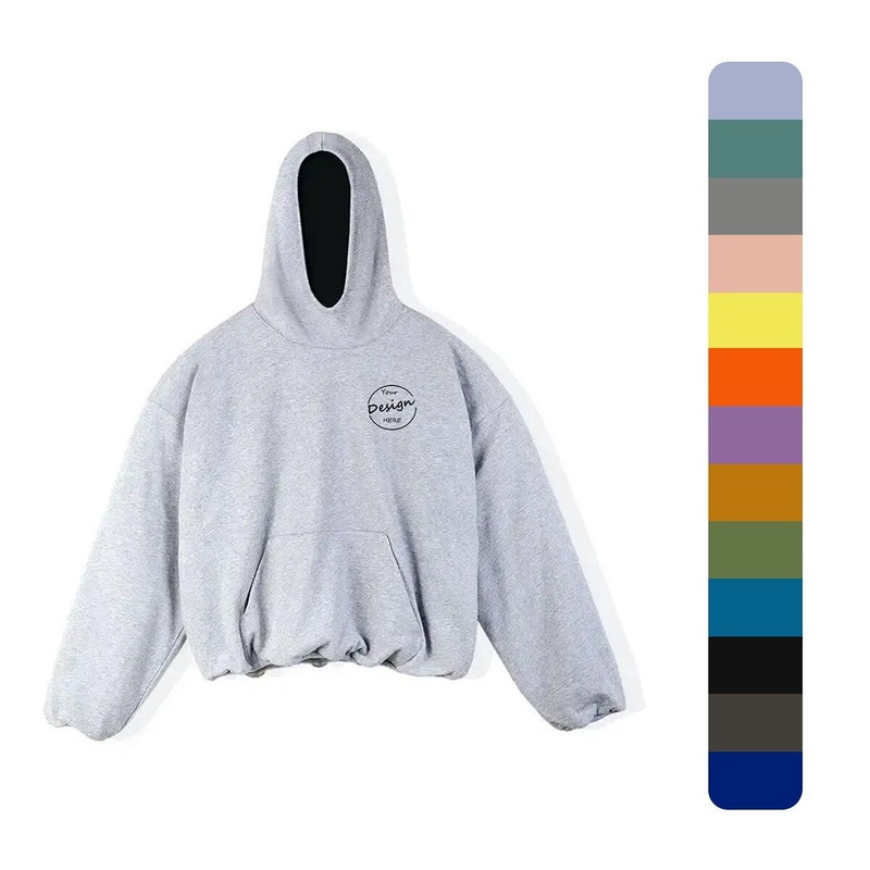 Heavyweight Hip Hop Luxury Drop Shoulder Wholesale Casual Custom Embroidered Cropped Boxy Fit Hoodie Men – Mens Heavyweight Hoodie and Custom Hoodies price