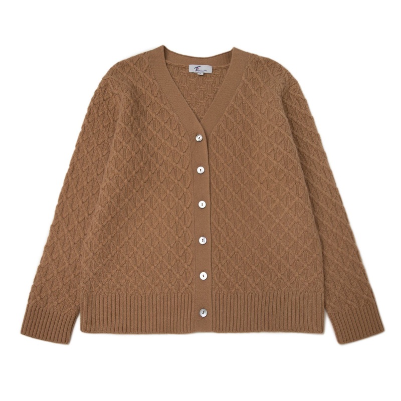 Pure Cashmere Sweater Knitting Pullover Women Casual Cardigan Long Sleeve Cable Knitwear – Knitwear and Cashmere Sweater price