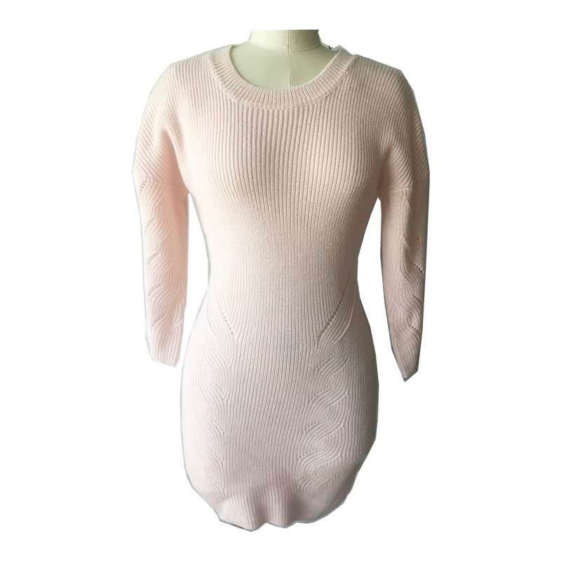 Wholesale 100%Acrylic Ladies S Knit Long Sweater – Clothing and Knit price