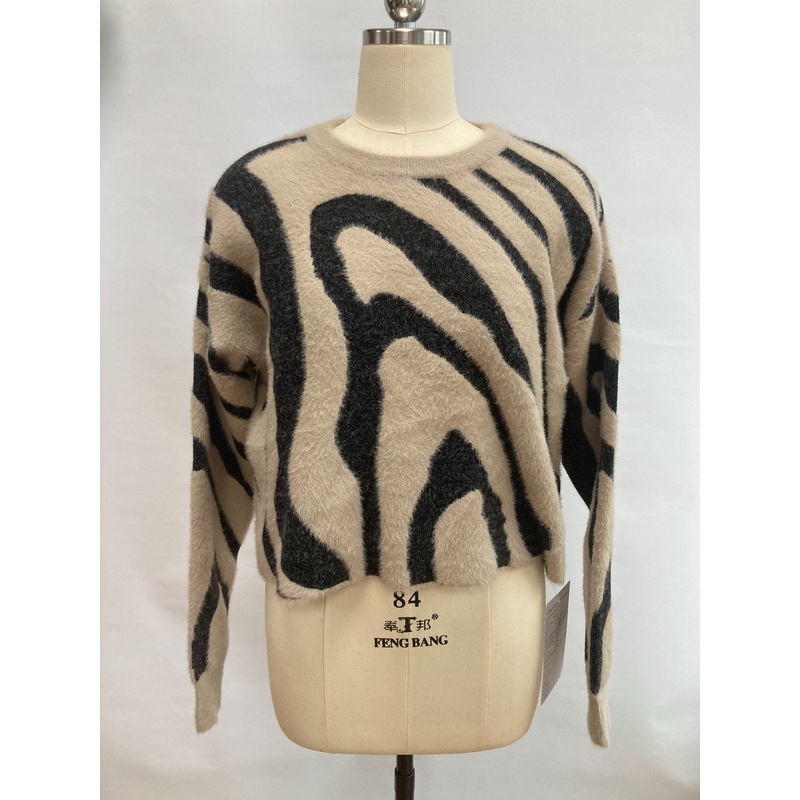Wholesale Popular Women Classic Fashion Crew-Neck Jumper Sweater – Knitted Sweater and Pullover Sweater price