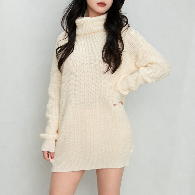 Winter Warm and Fashionable Womens High-Neck Sweater – Knit Sweater and Sweaters Pullover price