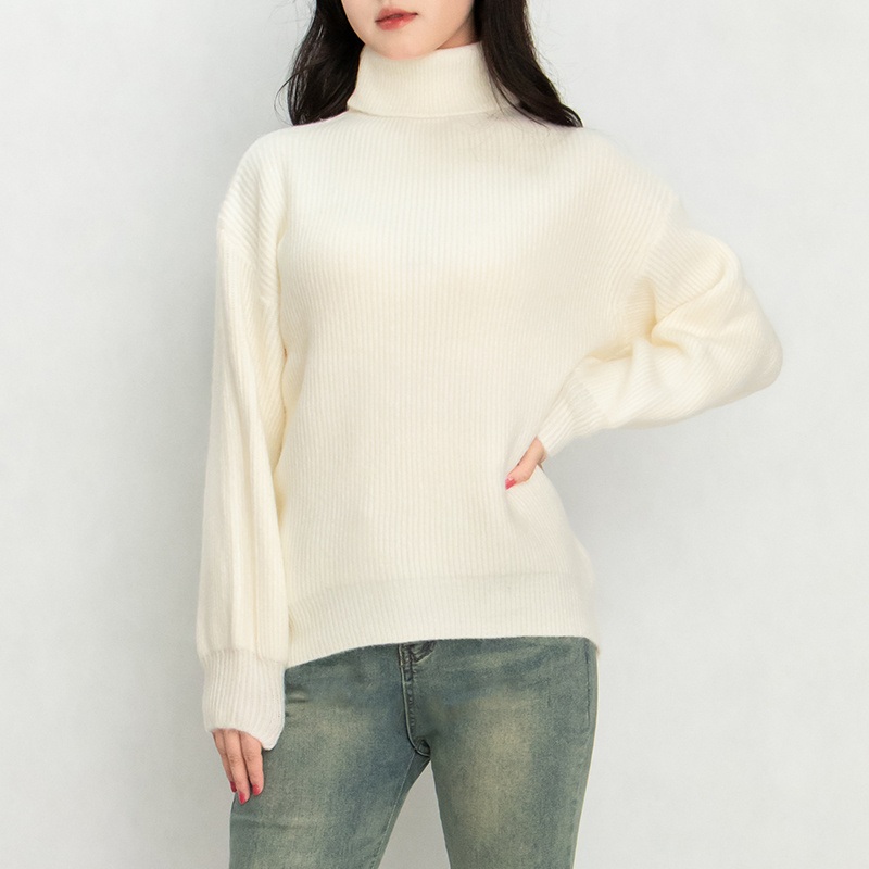 Women Turtle Neck White Sweaters Ladies Pullover Sweaters – Women Sweater and Bamboo Sweater price
