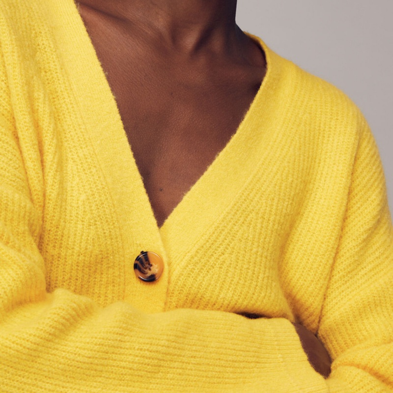 Womens Cashmere Knit Button Casual Fashion V-Neck Slim Cardigan Top Sweater – Everyday Clothing and Lady Garments price