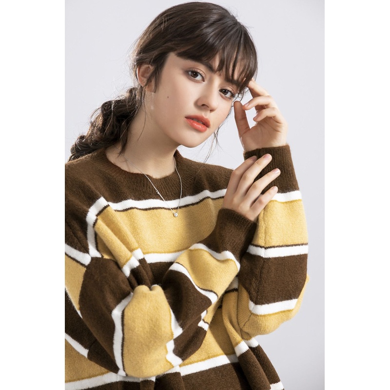Casual Long Sleeve Striped Pullover Sweater – Durable Yarn Dye Design – Durable Yarn Design and Casual Striped Design price