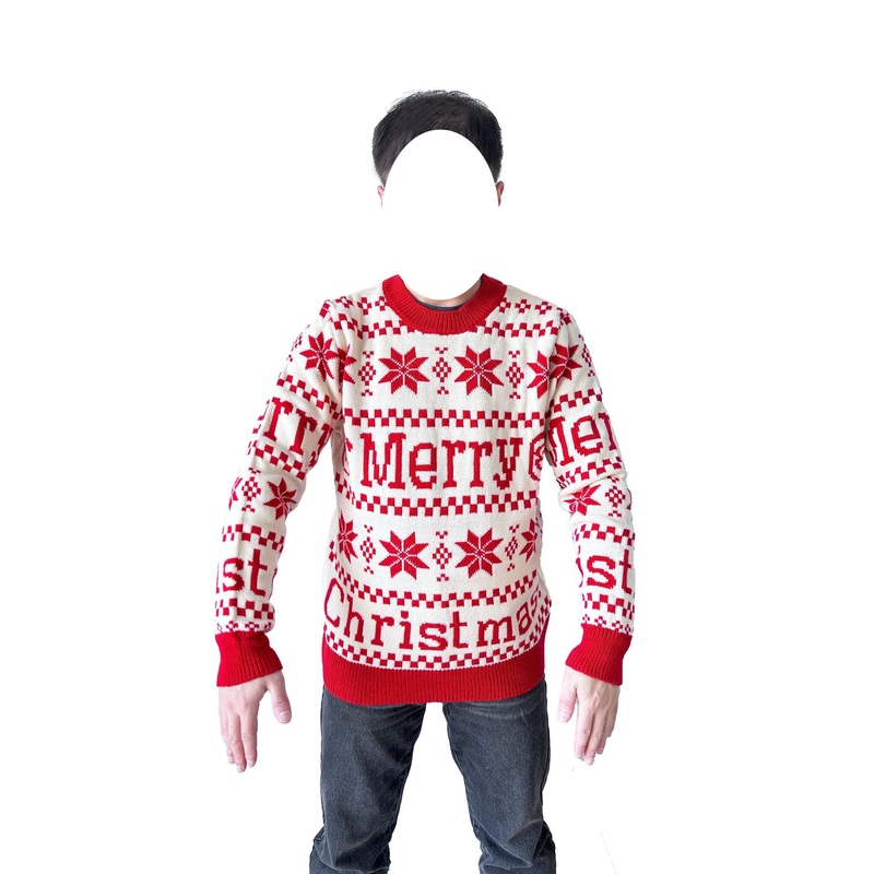 Christmas X-Mas Ladies Soft Popular Pink Jacquard Knitted Pullover Sweater – Sweater and Knitwear price
