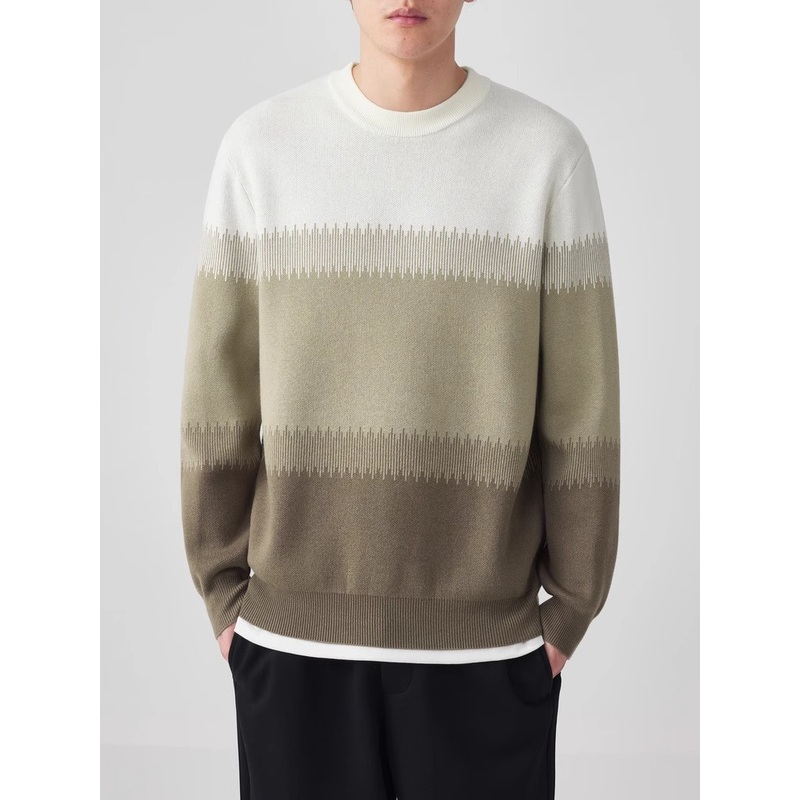 Nnr Knit Winter Strip Style Long Sleeve Blocking Mens Sweaters – Men Sweater and Sweater price