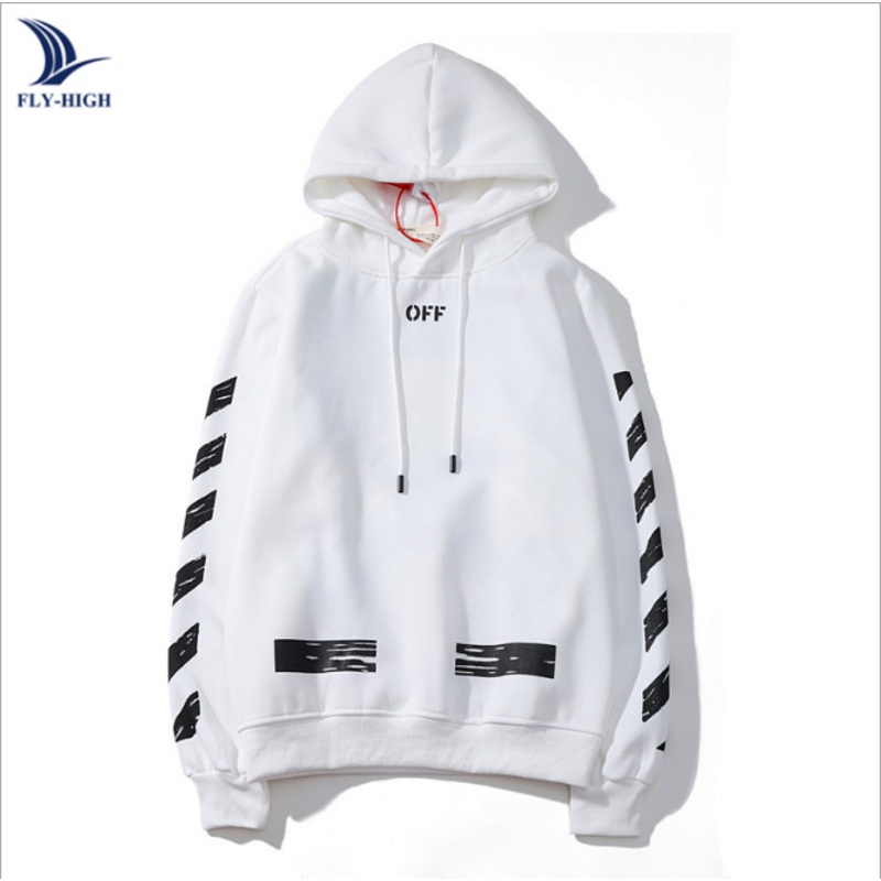 OEM High Quality Fashionable Street Design Mens White Printed Streetwear Hoodie – Sweater and Mens Round Neck Sweater price