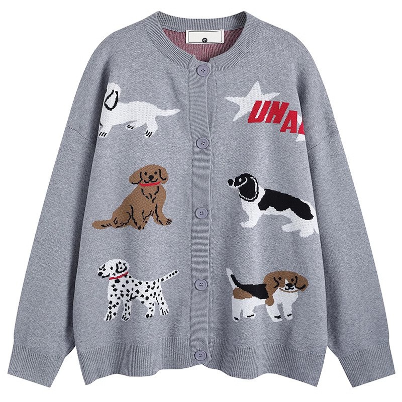 OEM Jacquard Knit Button up Cardigan for Lady – Cardigan for Lady and Jacquard Cardigan price