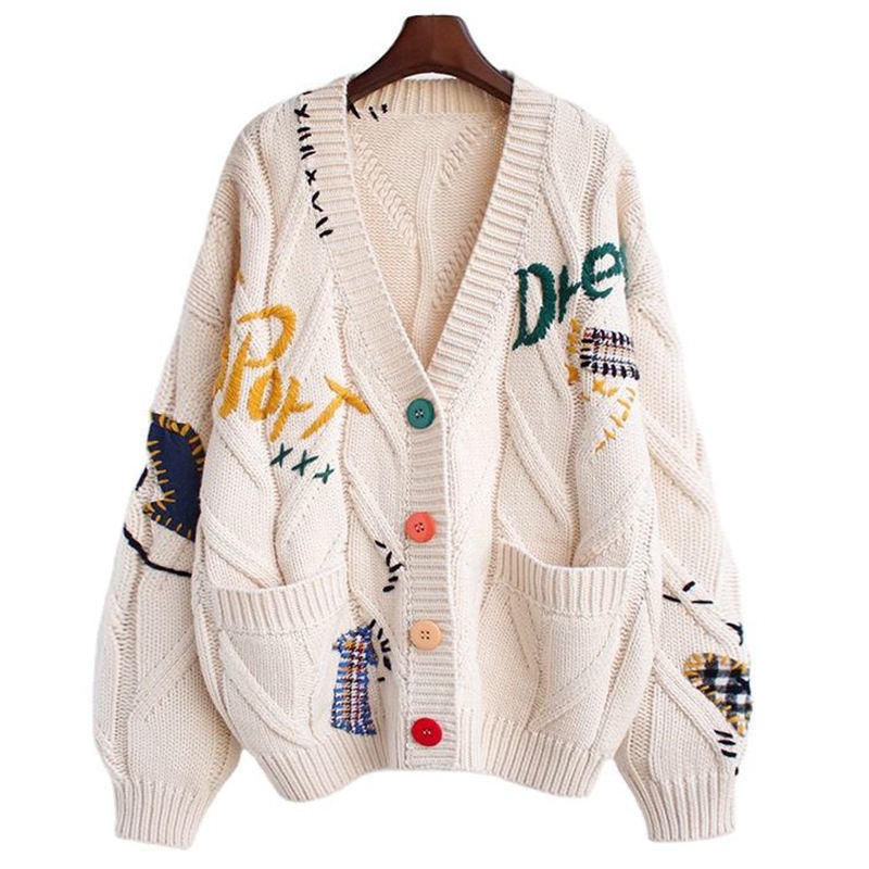 Wholesale Sweater Custom OEM ODM Womens Winter Jacquard Logo Knit Cardigan Sweater – Womens Sweater and Cardigan Sweater price