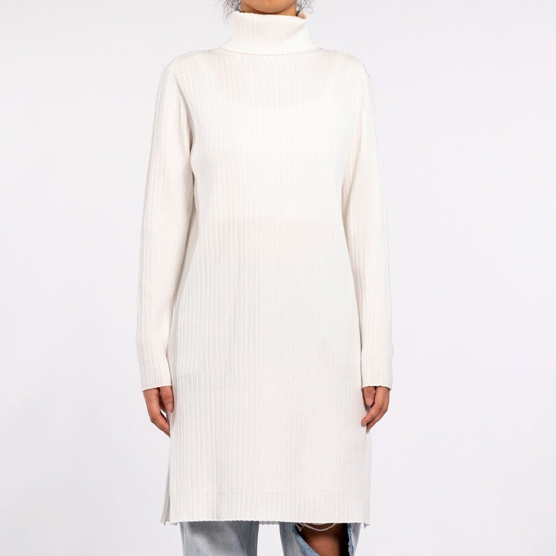 Winter Casual Warm High Neck Long Ribbed Pullover Sweater for Women – Long Sweater and Plus Size Sweater price